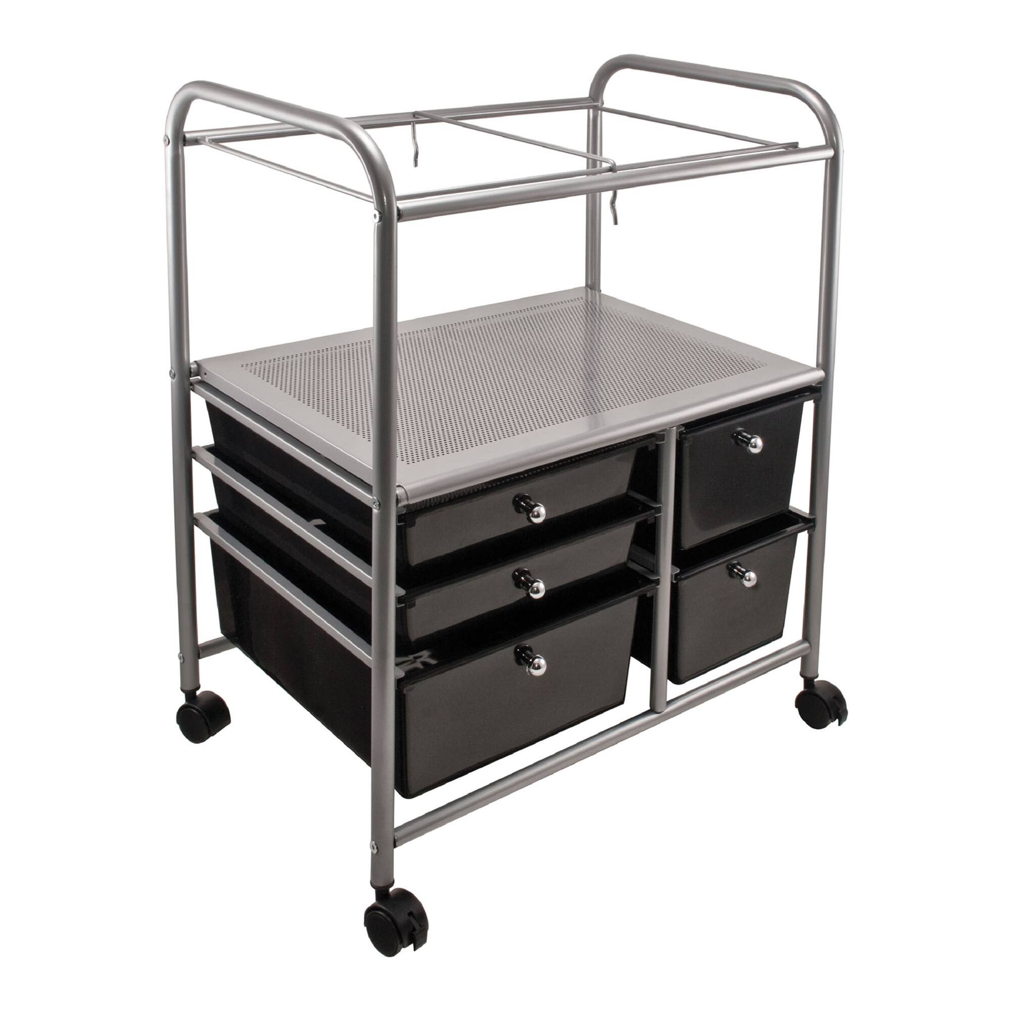Advantus® 28.5" x 21.5" Black Mobile File Cart